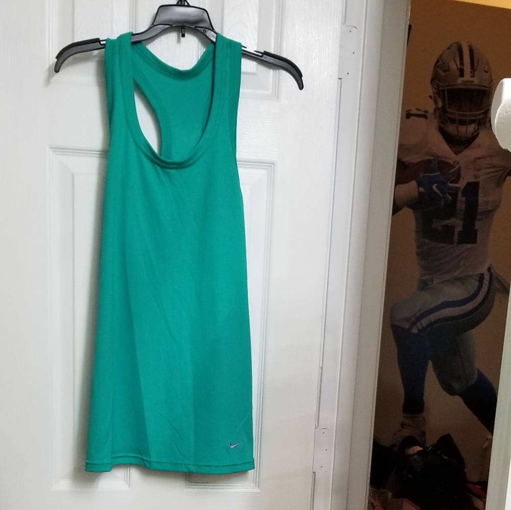 Green tank top